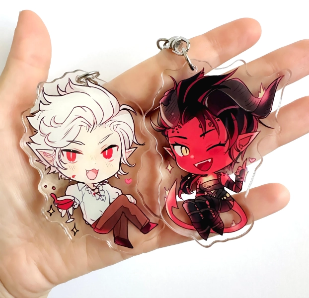 Baldur's Gate 3 Keychains - Astarion, Karlach