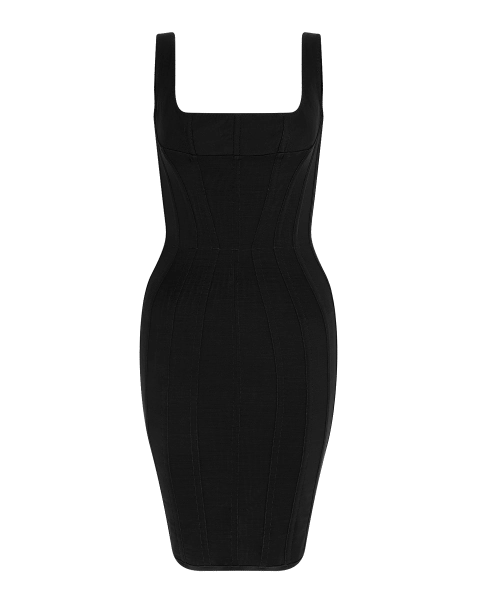 Zena Corset Dress in Black All Clothing