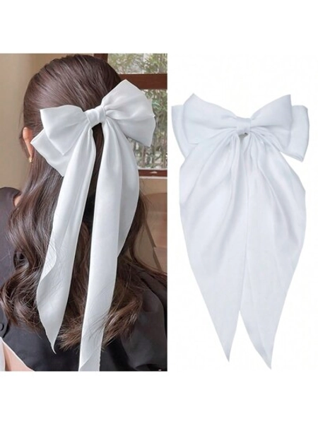 American-Style Ribbon Bow Hair Clip
