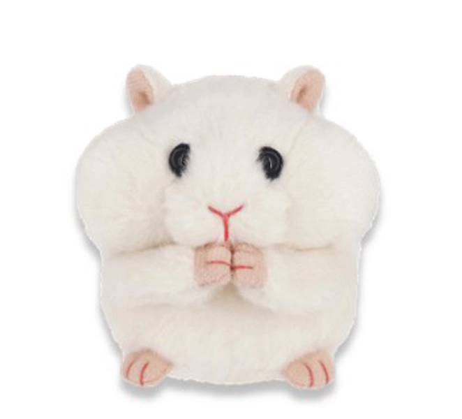 White-san Mogomogo Hamster Plush Figure 10 cm