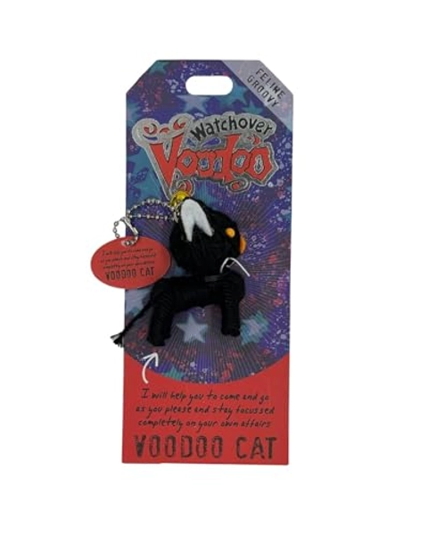 Watchover Voodoo 3-Inch Voodoo Cat Keychain - Handcrafted Gift to Bring Good Luck and Positivity Everywhere You Go