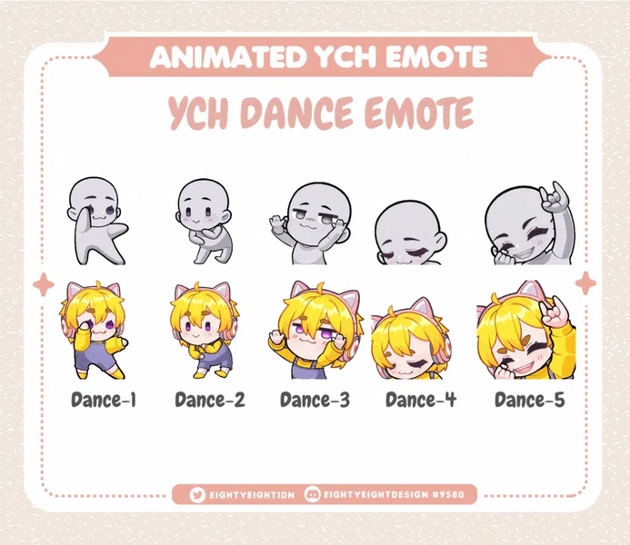 3x ANIMATED EMOTES (Dance Emote!)