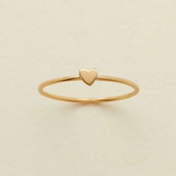 Heart Stacking Ring | Gold Filled / 8