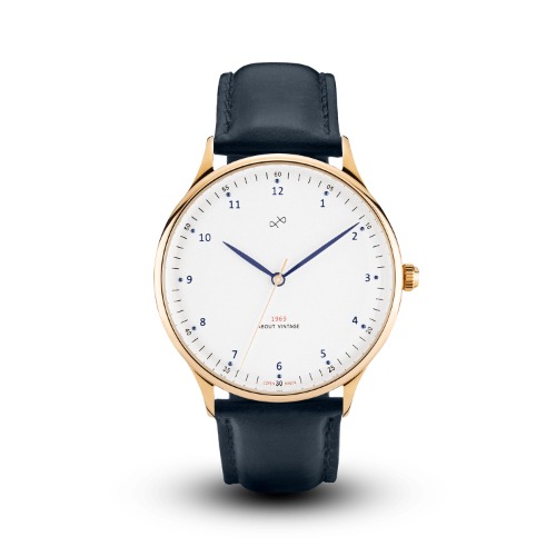 1969 Vintage, Gold / White – 39mm | Black + Dark Blue