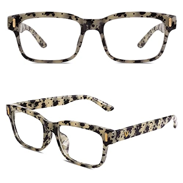 Happy Store CN12 Casual Fashion Basic Square Frame Clear Lens Eye Glasses