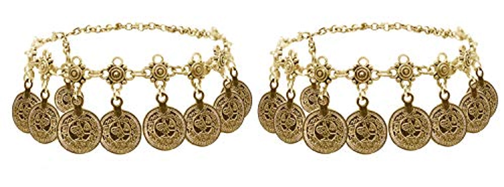 Bienvenu Boho coin sandals Anklet Bracelet, Bohemian Tassel Barefoot Sandals Chain Jewelry Belly Dance Anklet