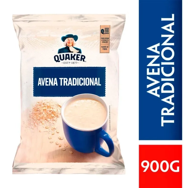 Avena Quaker Tradicional Bolsa 900g