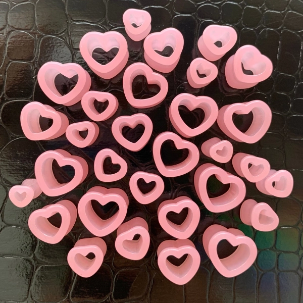 True Love Pastel Pink Heart Shaped Ear Plugs