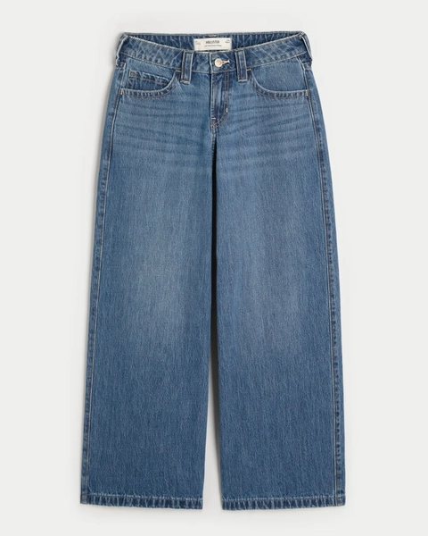 Low-Rise Dark Wash Super Baggy Jeans