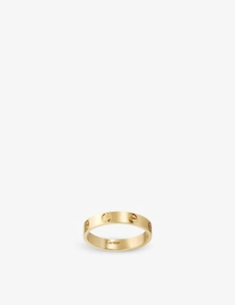 LOVE small 18ct yellow-gold ring