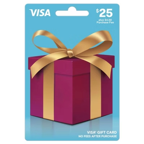 Visa Gift Card - $25 + 4 Fee