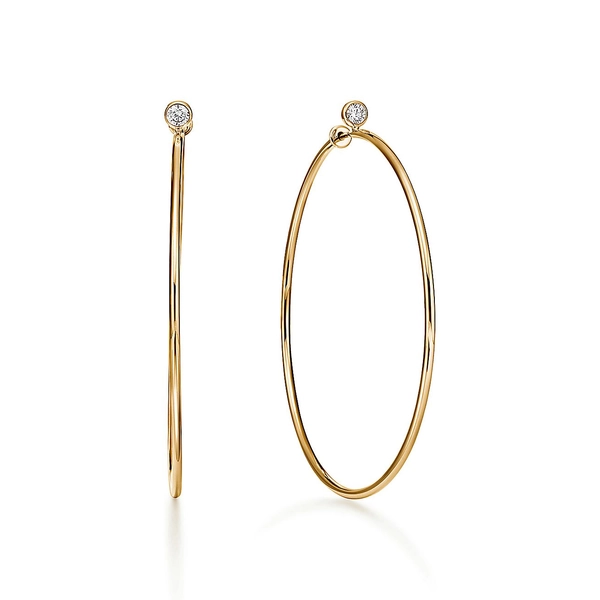 Elsa Peretti® Diamond Hoop Earrings
