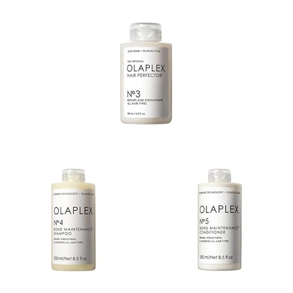 Olaplex No. 4 Bond Maintenance Shampoo, Repairs, Strengthens, & Nourishes All Hair Types, Adds Shine & Leaves Hair Feeling Soft, 8.5 fl oz