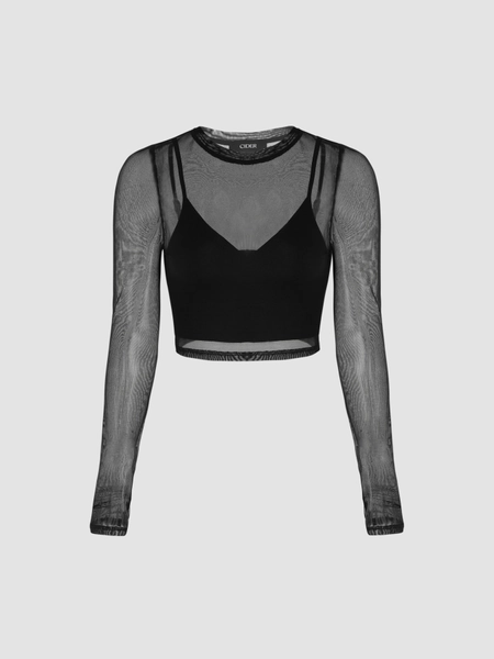 Sheer Long Sleeve Top & Tank Top