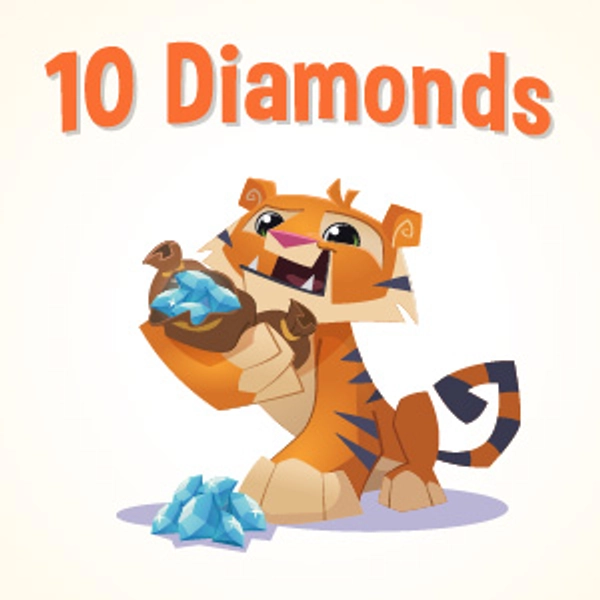 ANIMAL JAM ~ 10 Diamonds