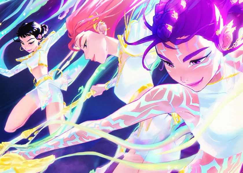 'HUNTR/X Icons of the Night' Poster, picture, metal print, paint by K-Pop Demon Hunters | Displate