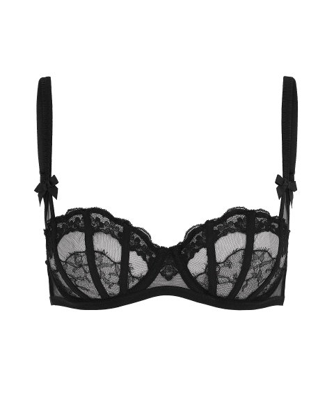 Mariann Balconette Underwired Bra in Black | By Agent Provocateur