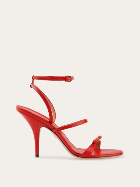 Strappy sandal with mini bow - Women | Ferragamo