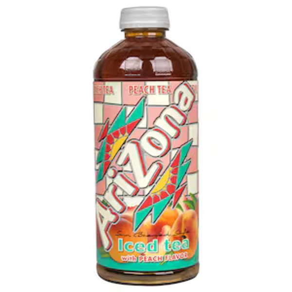 AriZona Sun Brewed Style Iced Tea with Peach Flavor, 34-oz. Bottles