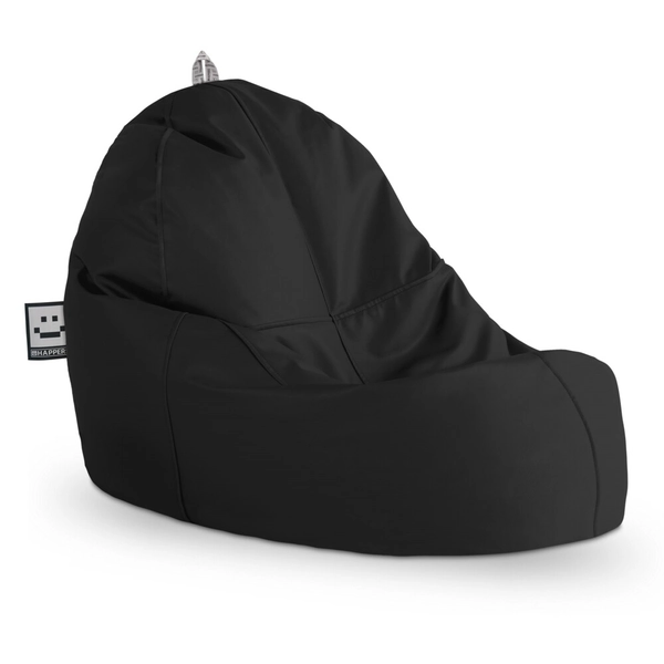 Puff Lounge Polipiel Indoor Negro Happers | Happers.es