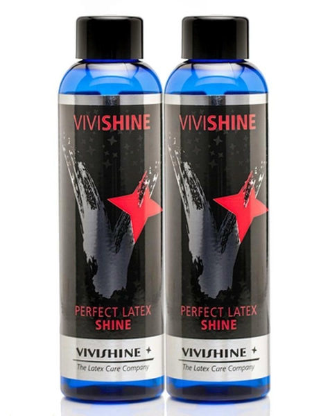 Vivishine 2 X 150ML Latex Rubber Polish Simply the Best Shine. Twin Pack