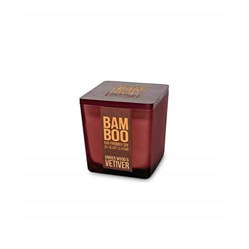 Amber Wood & Vetiver Bamboo Large Jar Candle