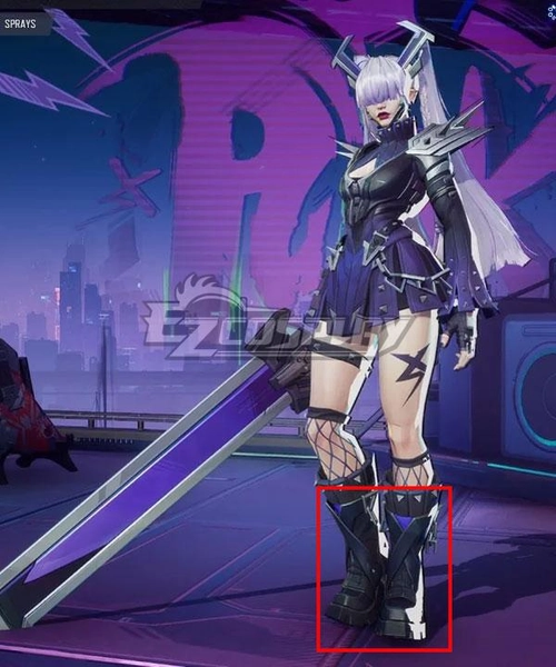 Marvel Rivals Magik PunkChild Black Shoes Cosplay Boots