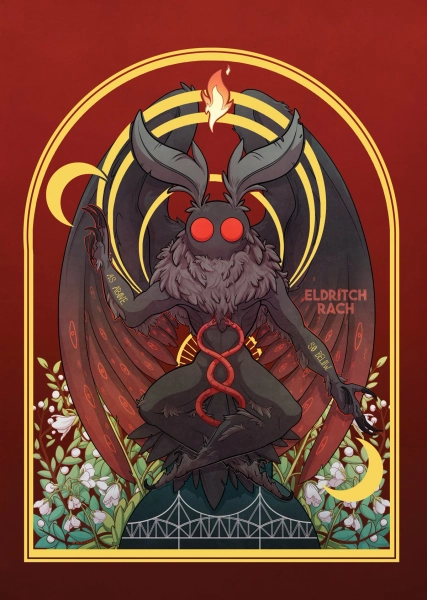 MOTHOMET A4 Gold Foil Print