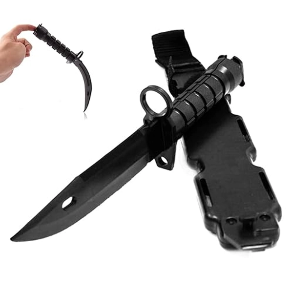 xinlongus m9 tactical plastic soft knife training show props realistic plastic rubber party bending safety Suitable for ages 12 and above
