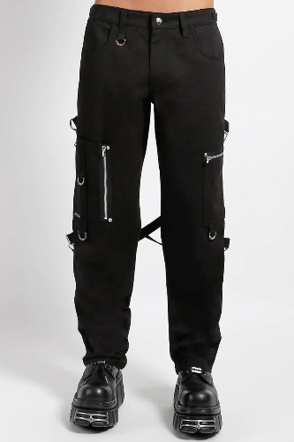 Tripp NYC Skate Punk Bondage Pants Black | 34