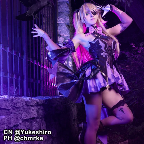 【Special Discount】Uwowo Game Genshin Impact Cosplay Fischl Prinzessin der Verurteilung Cosplay Costume - 【In Stock】L