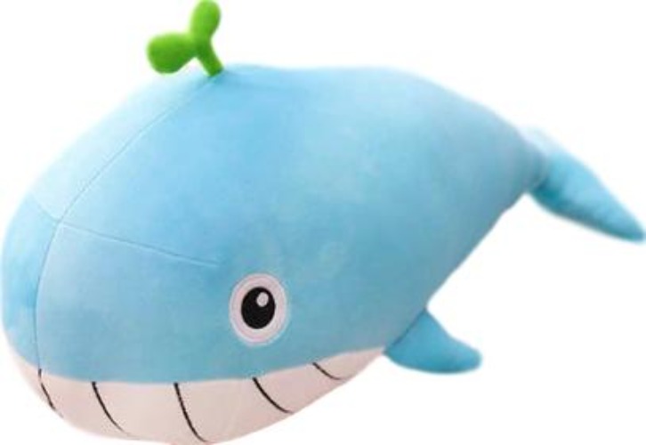 Wilbur the Whale Plushie (3 COLORS, 4 SIZES) - Blue / 47" / 120 cm