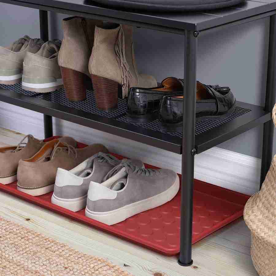 BAGGMUCK Shoe tray - indoor/outdoor/red 71x35 cm (2 ' 4 "x1 ' 2 ")