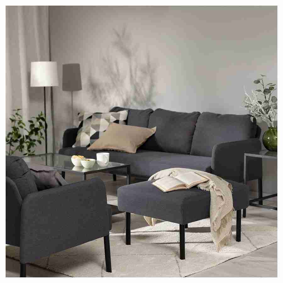 GLOSTAD Sofa - Knisa dark gray