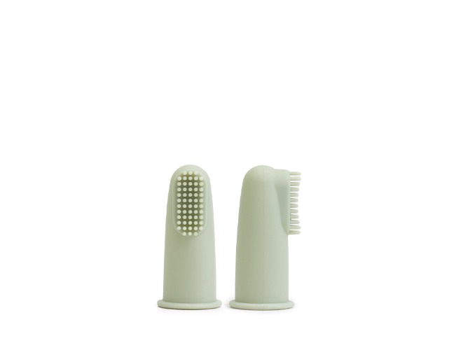 Silicone Baby Finger Toothbrush & Case - Sage | Default Title