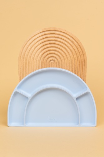 Silicone Divided Plate | Pastel Sky