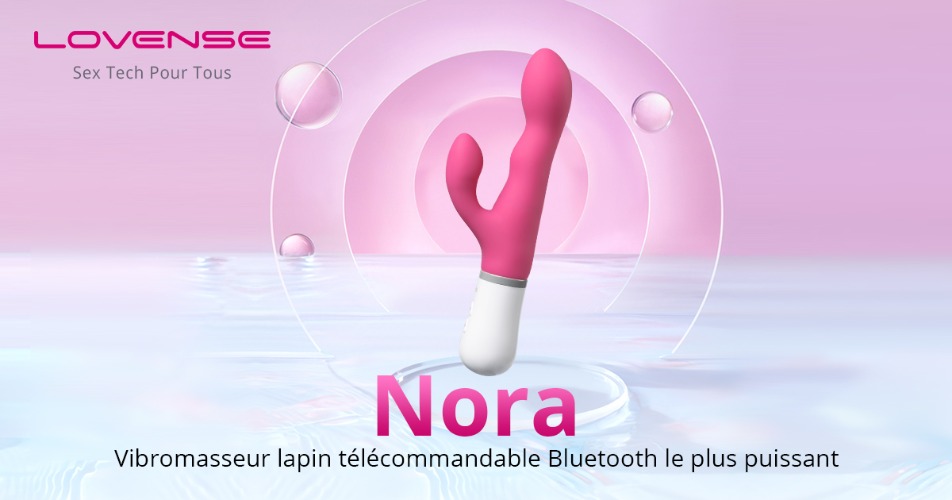 Nora by Lovense. Le Vibromasseur lapin Bluetooth Connecté !