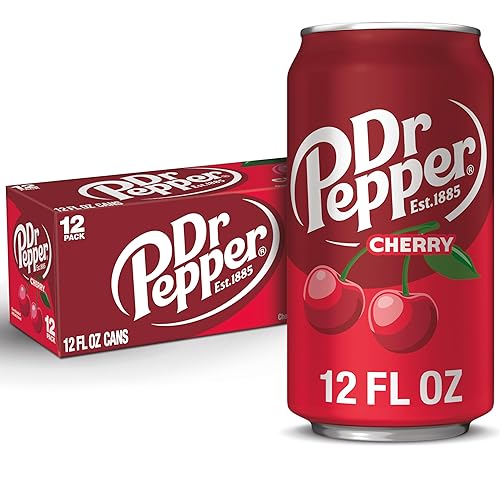 DR PEPPER - CHERRY, 12 OZ, 12 PK - Cherry - 12 Fl Oz (Pack of 12)
