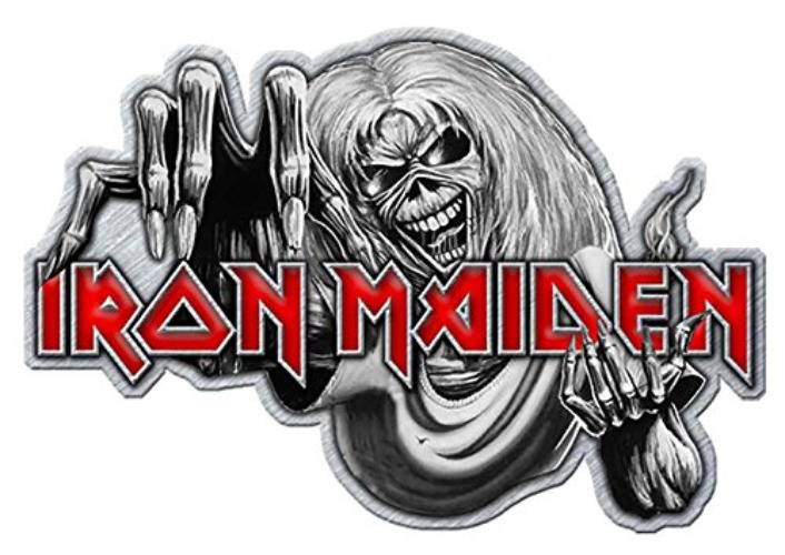 Iron Maiden Pin Badge Number Of The Beast Band Logo Official Metal Lapel 4Cm X 2.5Cm Size One Size