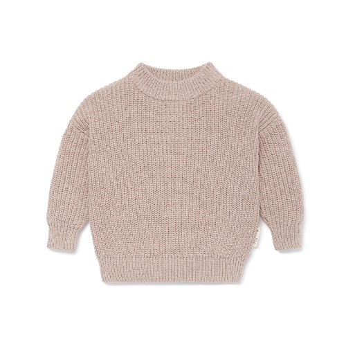 Mushroom Fleck Knit Jumper | Mushroom / 6-12m
