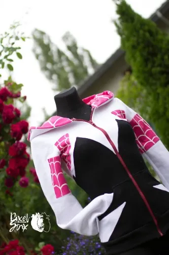 Cosplay hoodie - pink spider - comics, animation, cartoon