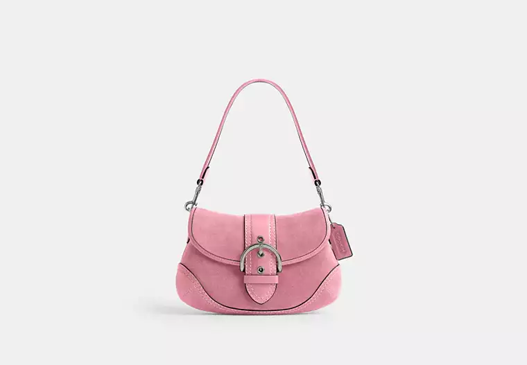 Silver/True Pink Soho Flap Bag