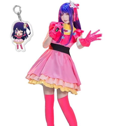 Tokisaki Oshi no Ko Cosplay Costume Ai Hoshino Dress Anime School Girls Uniform Halloween Carnival Costumes - 3X-Large - Hoshino Ai