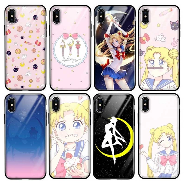 Tempered Glass Sailor Moon iPhone Case Magical Girl Phone Cases