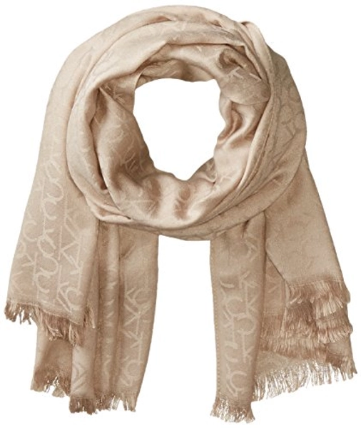Calvin Klein Women's Ck Logo Pashmina Scarf Shawl