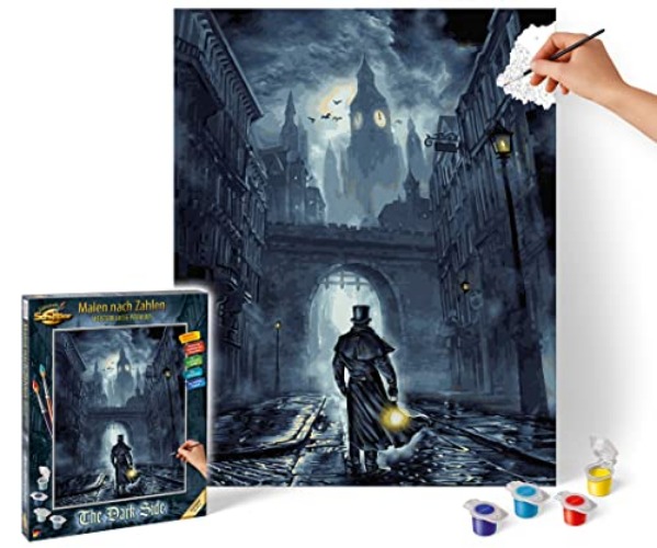 Schipper 609130889 Malen nach Zahlen – The Dark Side - Bilder malen für Erwachsene, inklusive Pinsel und Acrylfarben, 40 x 50 cm