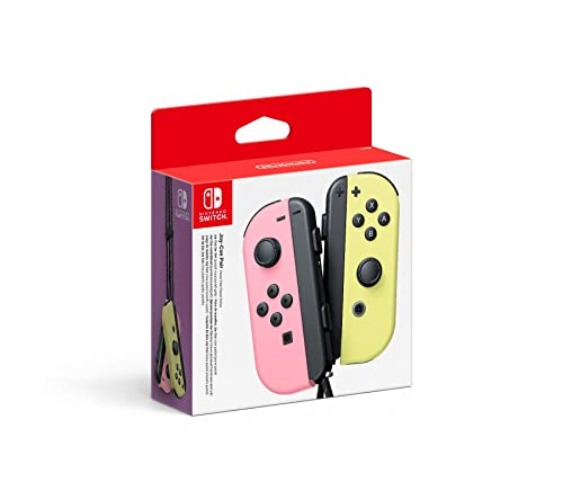 Nintendo Joy-Con 2er-Set pastell-rosa und pastell-gelb - Pastell-Rosa/Pastell-Gelb - Joy-Con 2er Set