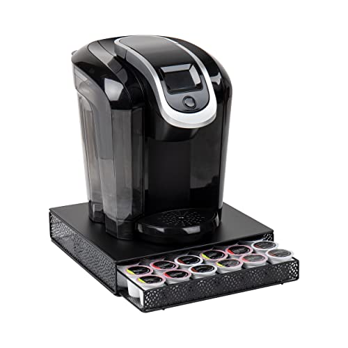 Mind Reader Storage Drawer Holder, 36 Capacity Coffee Pods, Black - Square 36 Capacity