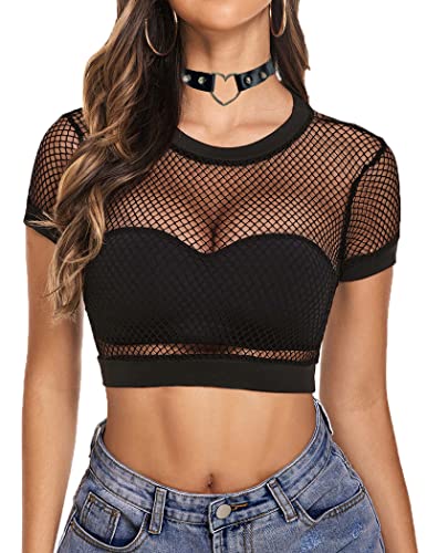 Fishnet Crop Top