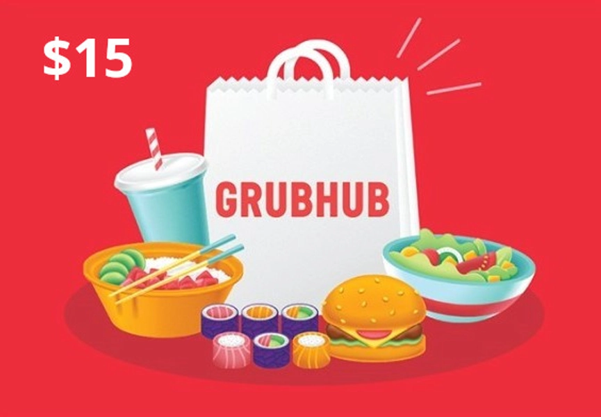 Grubhub USD 15 Gift Card US